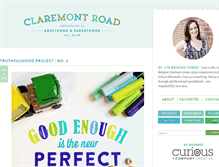 Tablet Screenshot of claremontroad.com